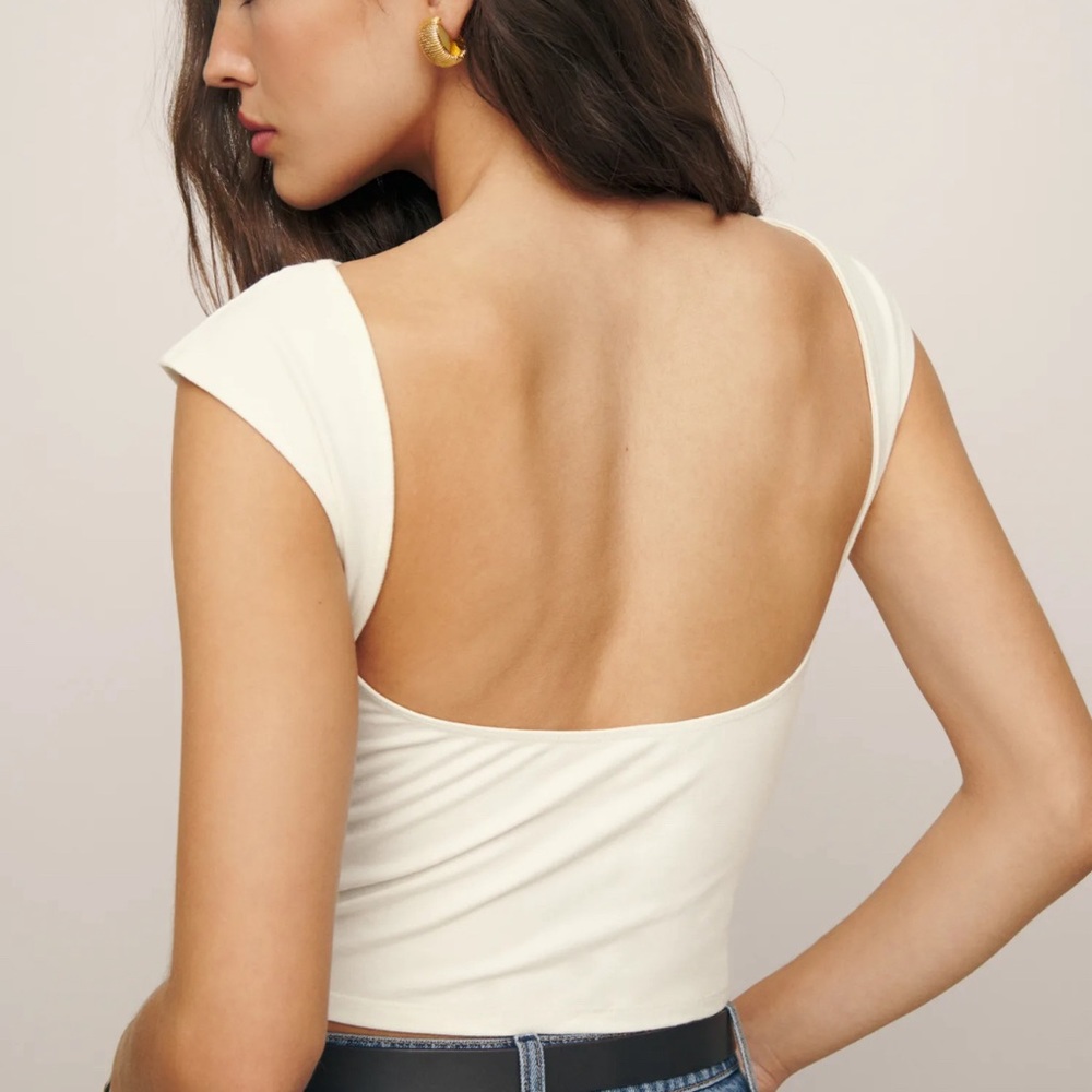 Reformation Darra knit top
